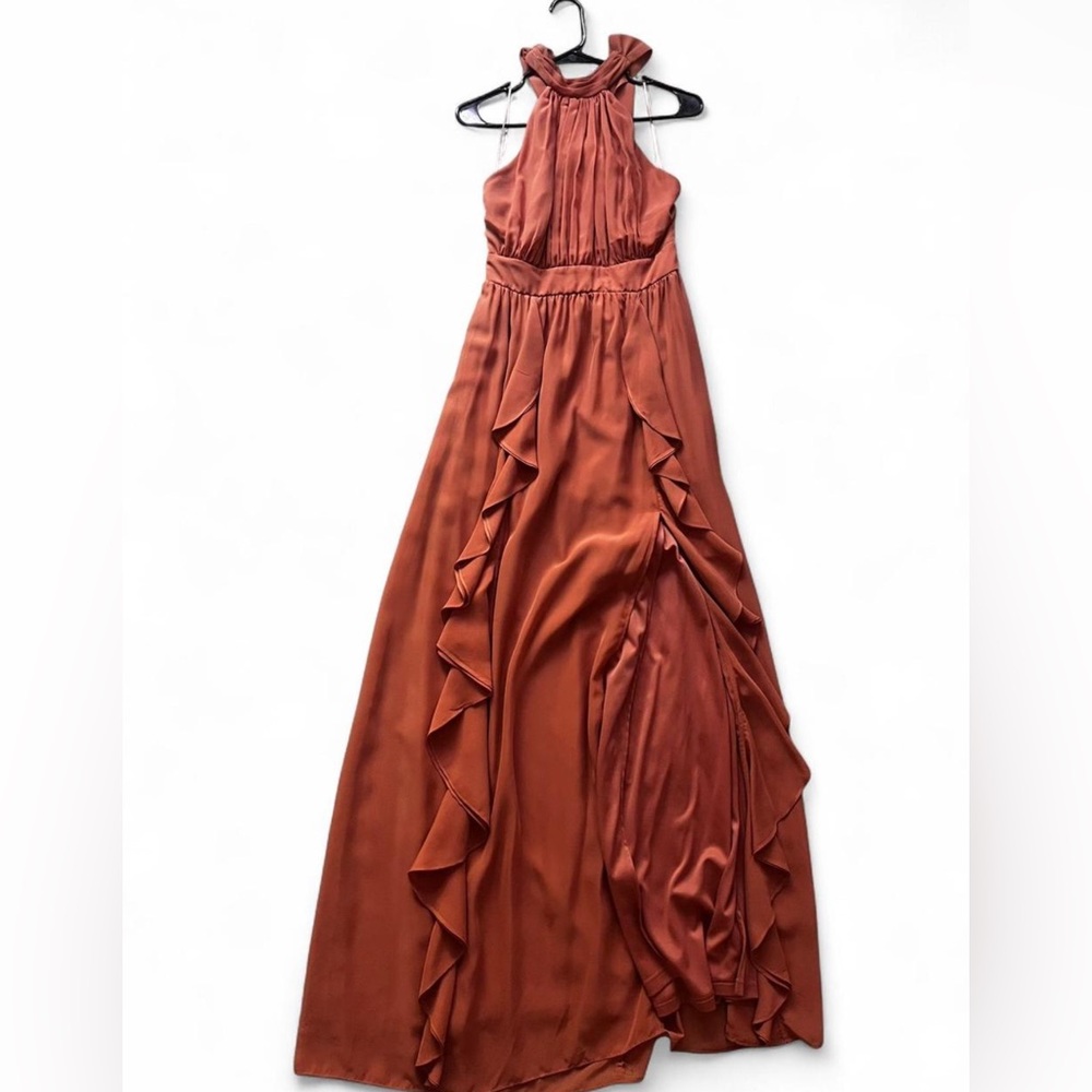 Birdy Grey Terracotta Backless Maxi Dress